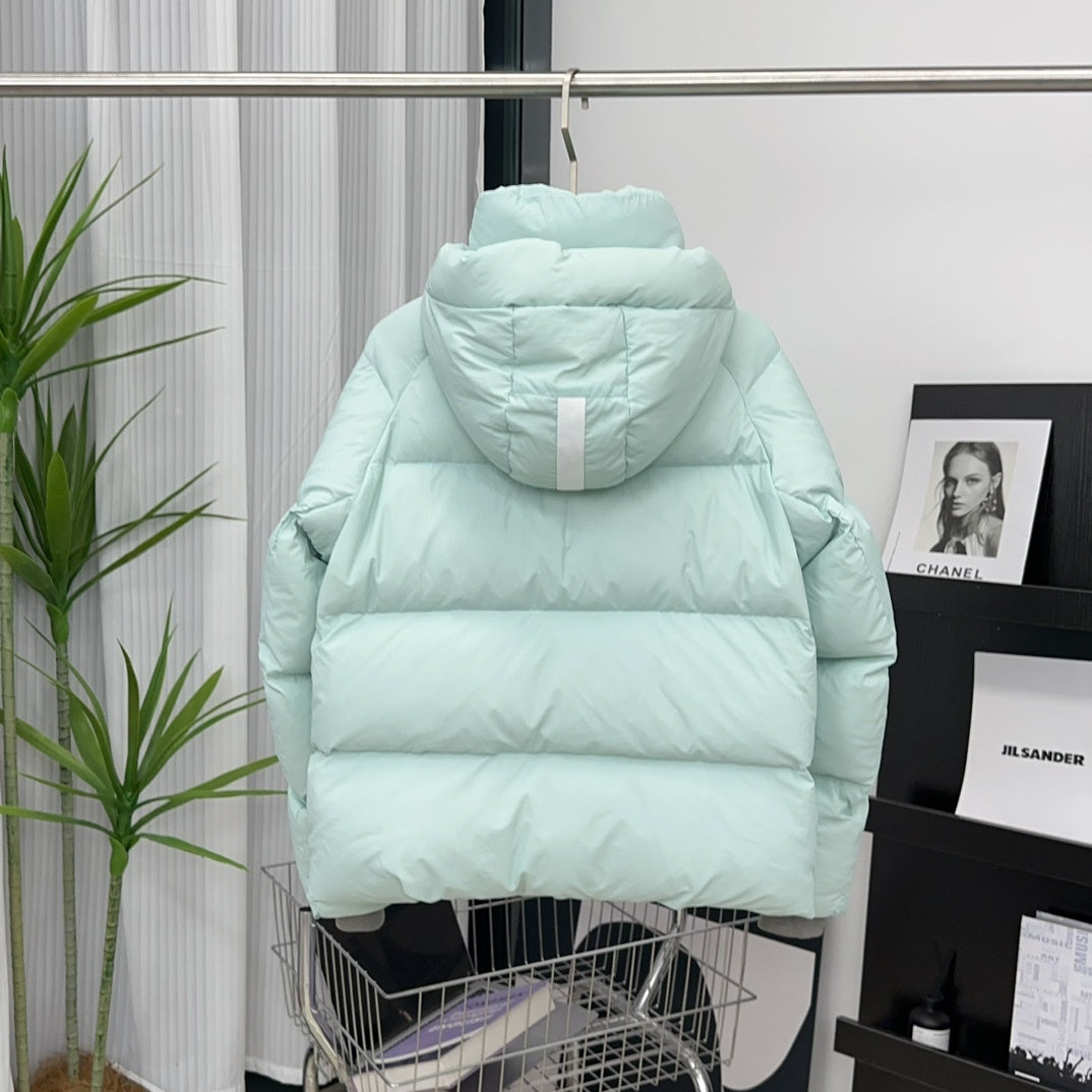 Canada Goose Hooded Puffer Jacket in Mint Green