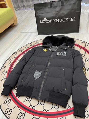 Moose Knuckles Unisex Multi-Logo Jacket