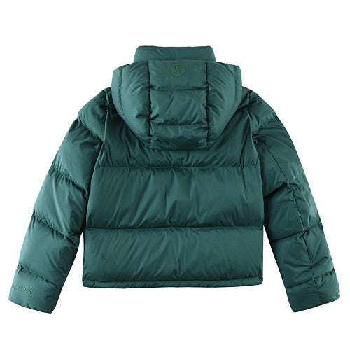 lululemon Wunder Puff Women's Forest Green Hooded Puffer Jacket