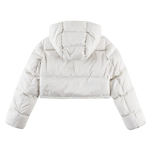 lululemon Wunder Puff Women's Cropped Hooded Jacket in Ivory
