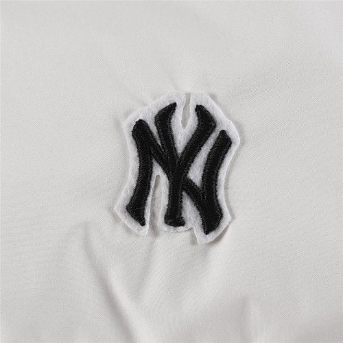 MLB NY Logo Unisex White Stand-Collar Down Jacket