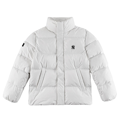 MLB NY Logo Unisex White Stand-Collar Down Jacket