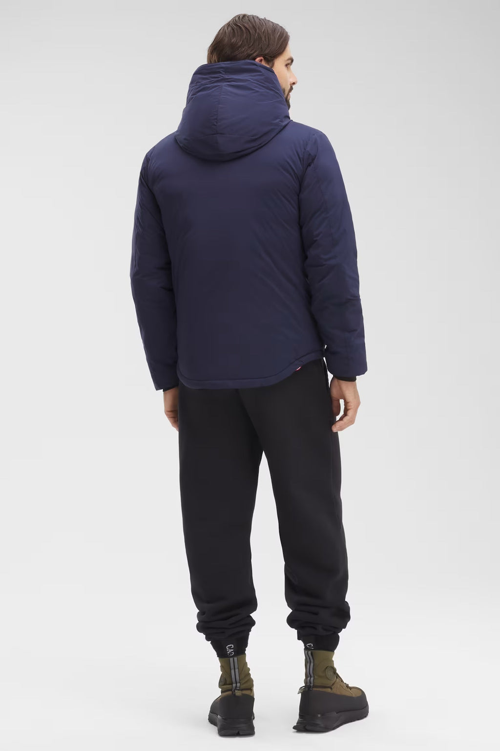 Canada Goose Hooded Puffer Jacket in Navy
