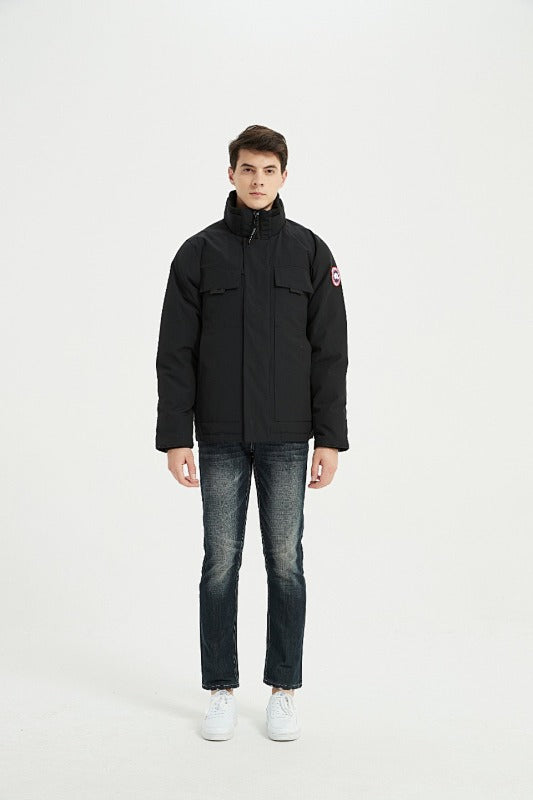 Canada Goose Stand-Collar Jacket - Black
