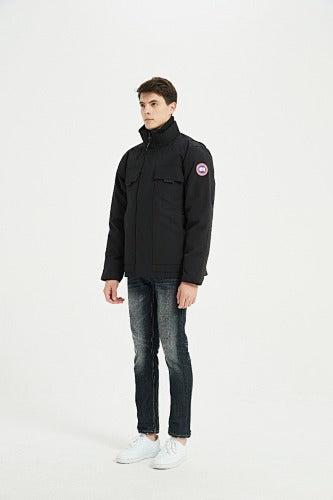 Canada Goose Stand-Collar Jacket - Black