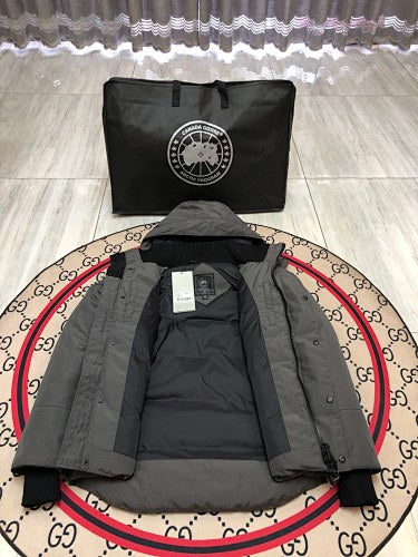 Canada Goose Unisex Hooded Utility Jacket - Charcoal