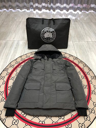 Canada Goose Unisex Hooded Utility Jacket - Charcoal